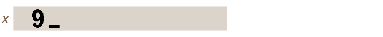 digit entry 1