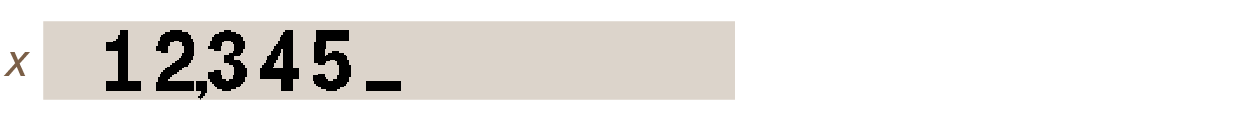 digit entry 5