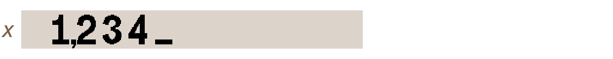 digit entry 6