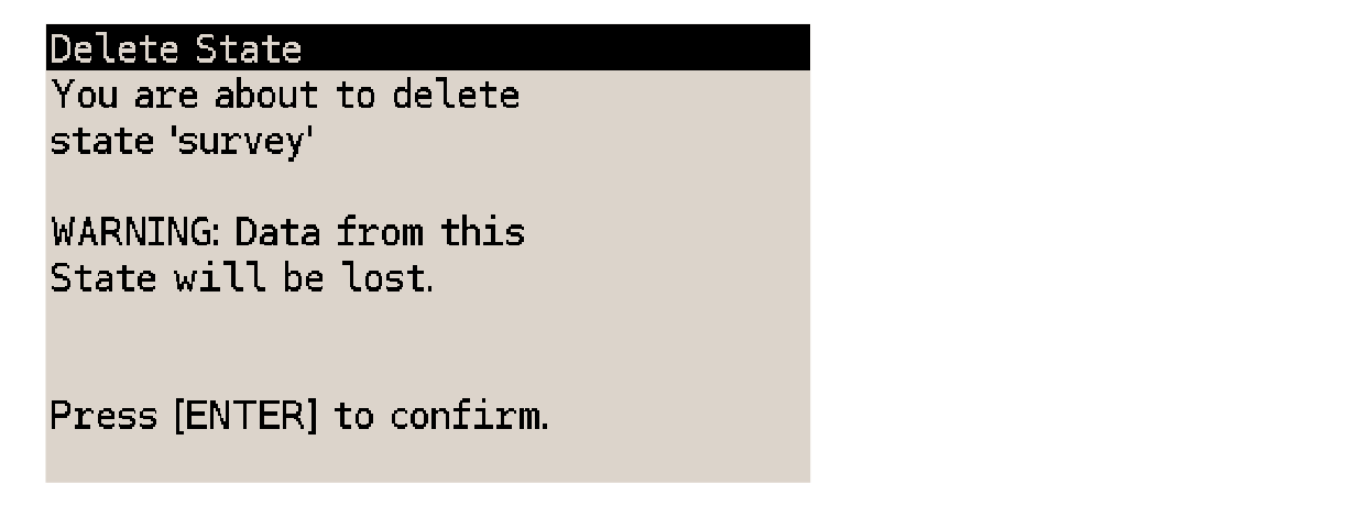 dmcp states list delete