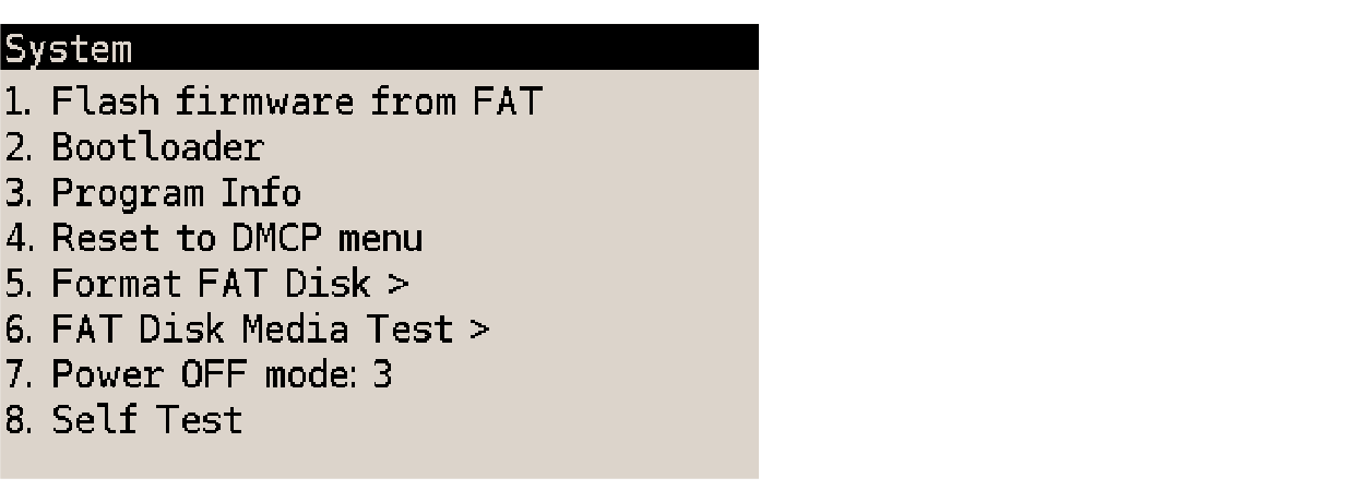 set sys 2